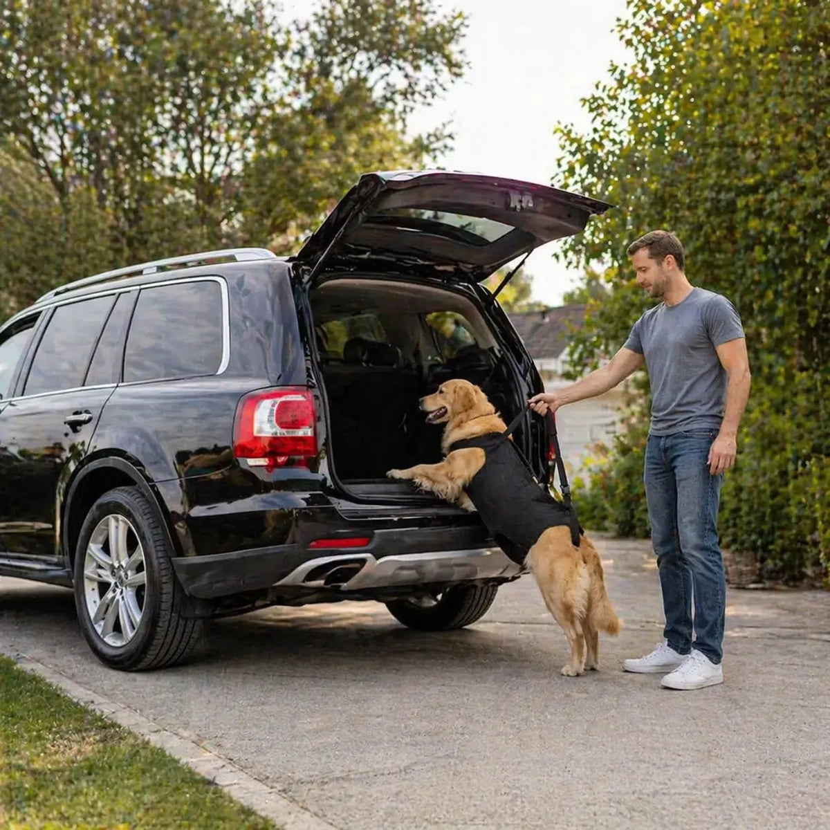 Dog Lift Harness with Adjustable Support Straps