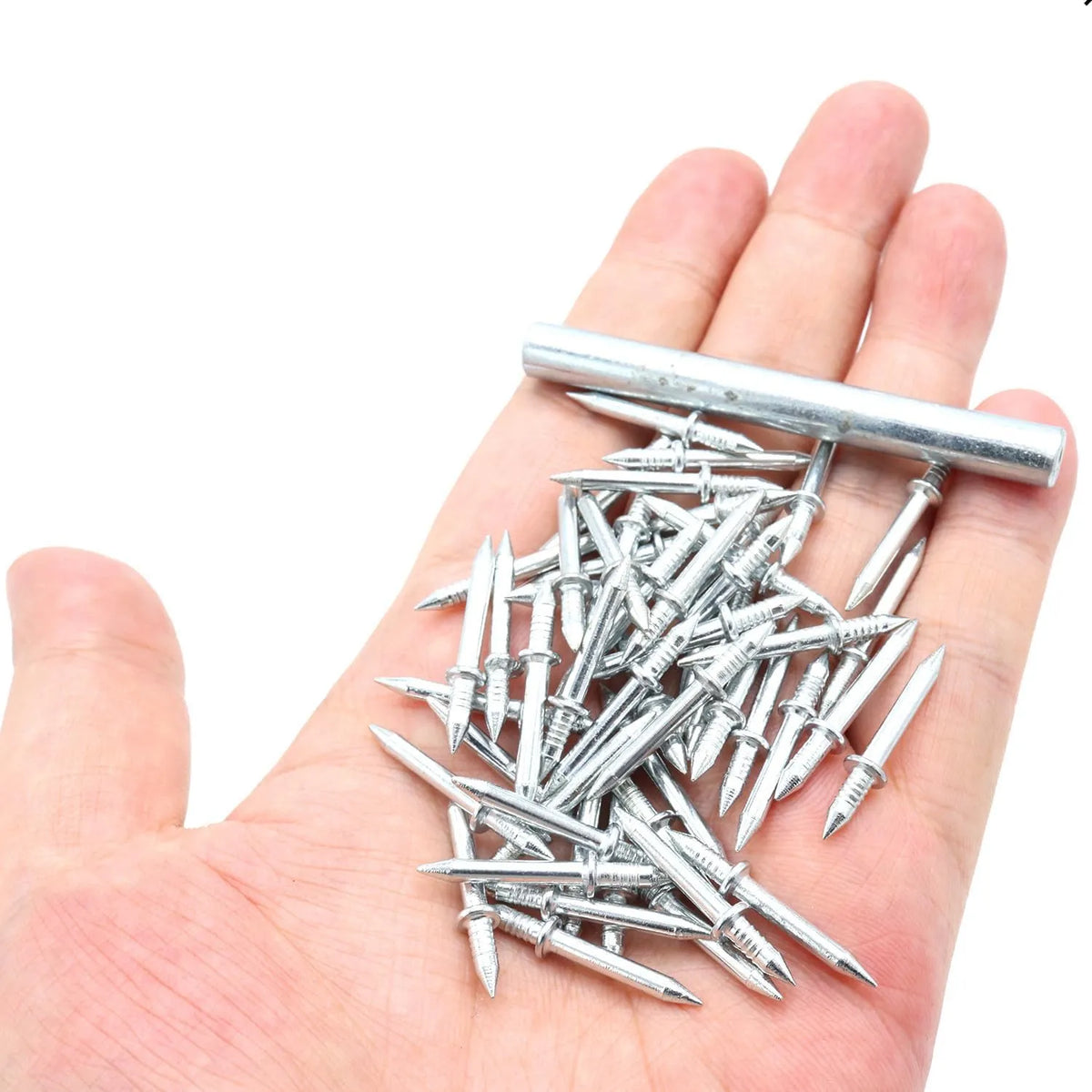 Double-Headed Skirting Nails with Socket Tool Set