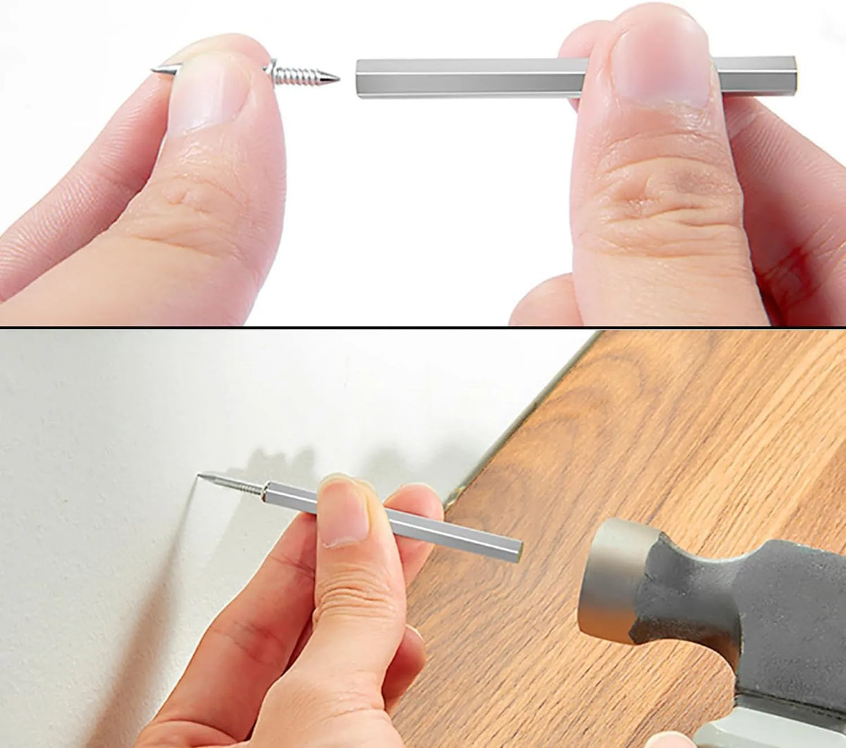 Double-Headed Skirting Nails with Socket Tool Set