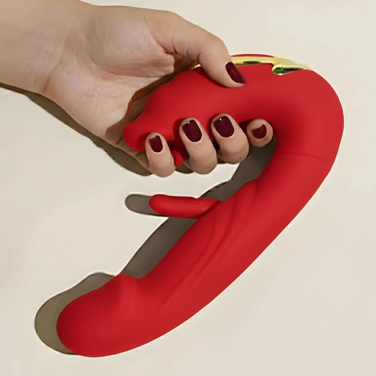 Dual Stimulation Massager with Vibration and Pulsating Suction