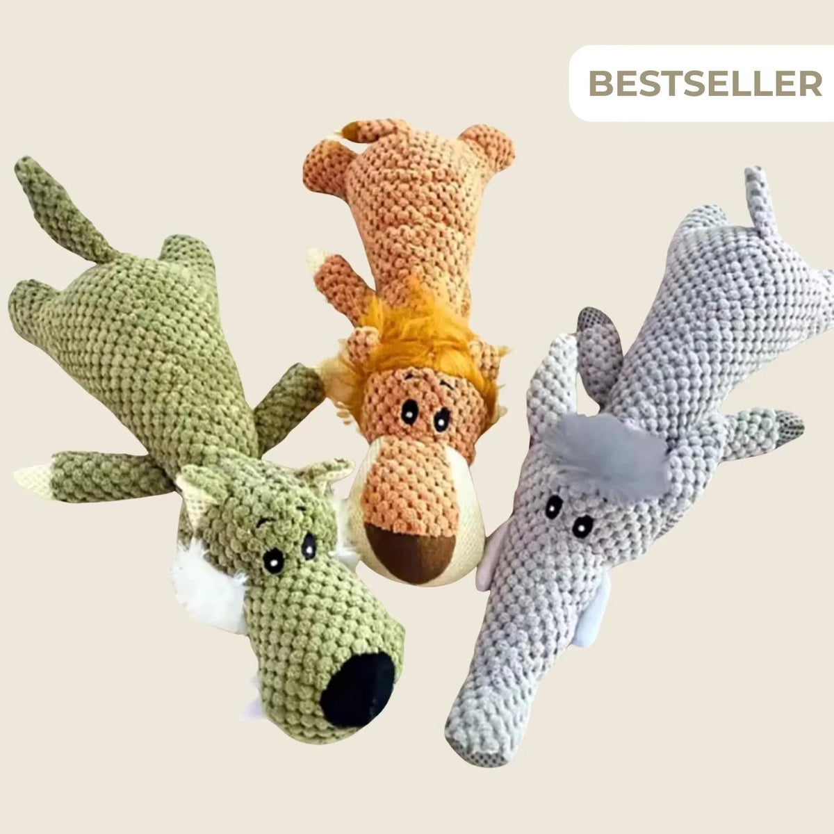 Durable Plush Squeaky Dog Chew Toy