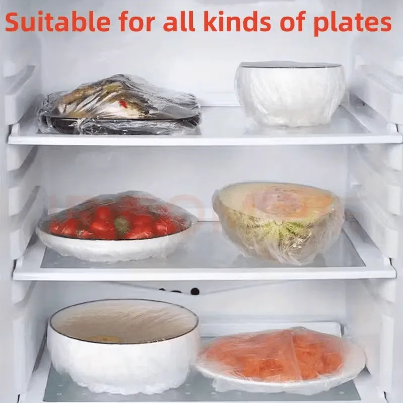 Elastic Disposable Food Storage Covers with PE Film
