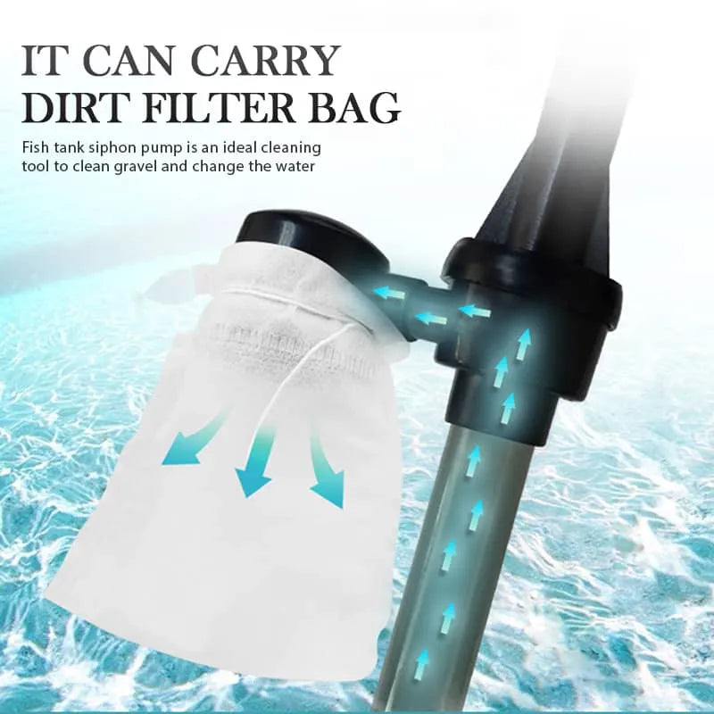 Electric Aquarium Gravel Cleaner with Adjustable Tube