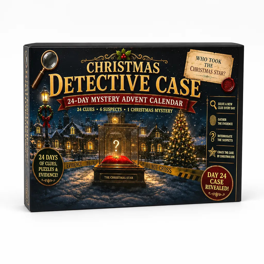Escape Room Puzzle Advent Calendar with 24 Daily Brain Teasers