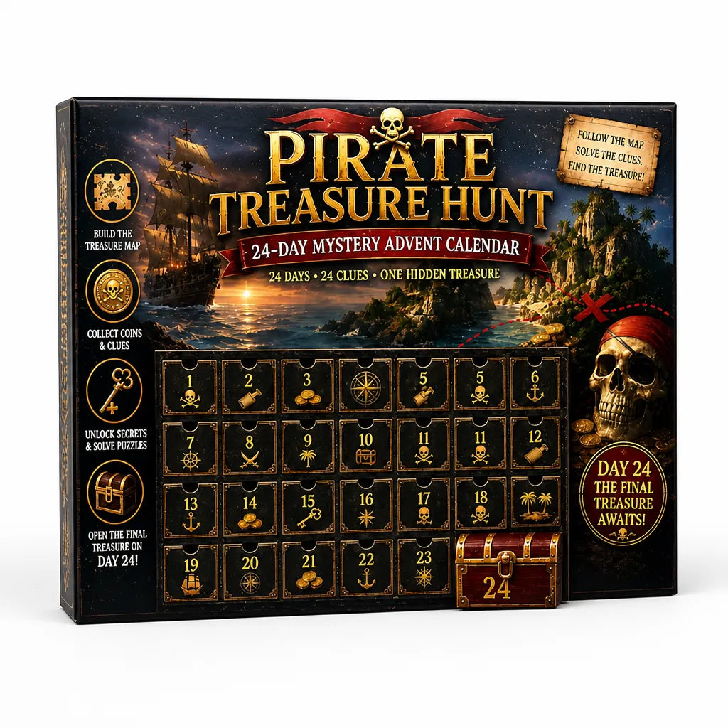 Escape Room Puzzle Advent Calendar with 24 Daily Brain Teasers
