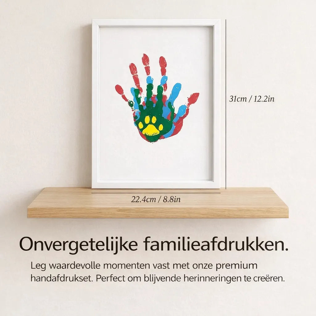 Family Handprint Keepsake Craft Kit with Frame