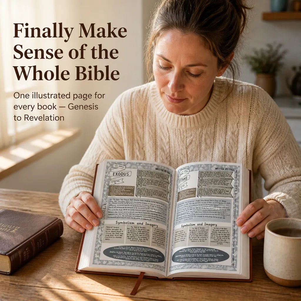Faux Leather Bible Study Guide with Dedicated Book Pages