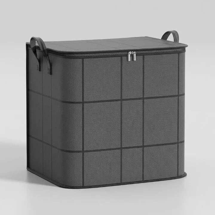 Foldable Bedding Storage Bag with Dual Zipper