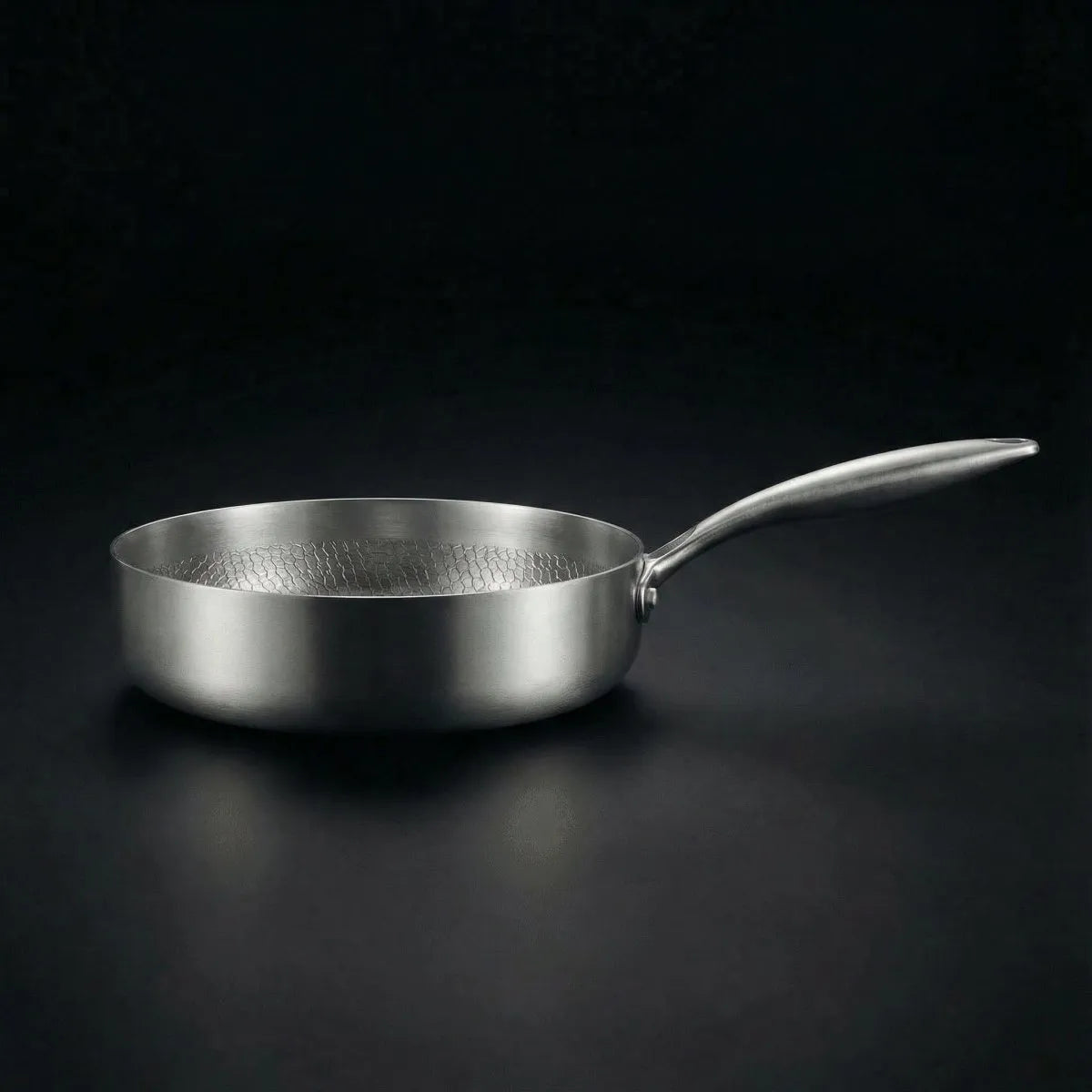 Hand-Hammered Titanium Cookware Set with Kitchen Utensils
