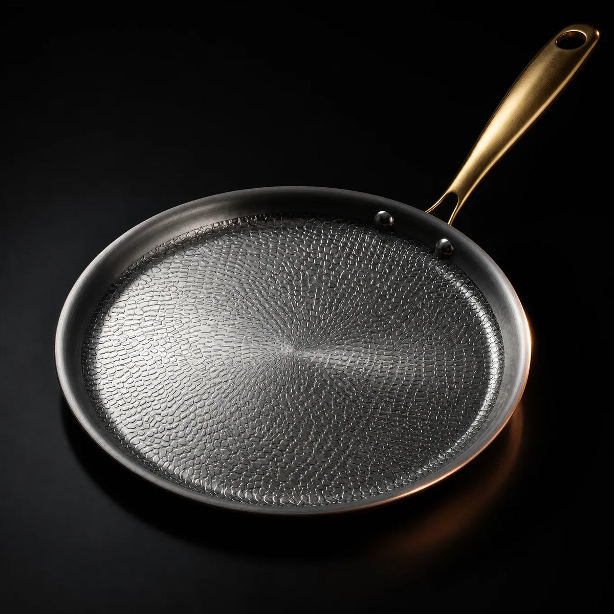 Hand-Hammered Titanium Crepe Pan
