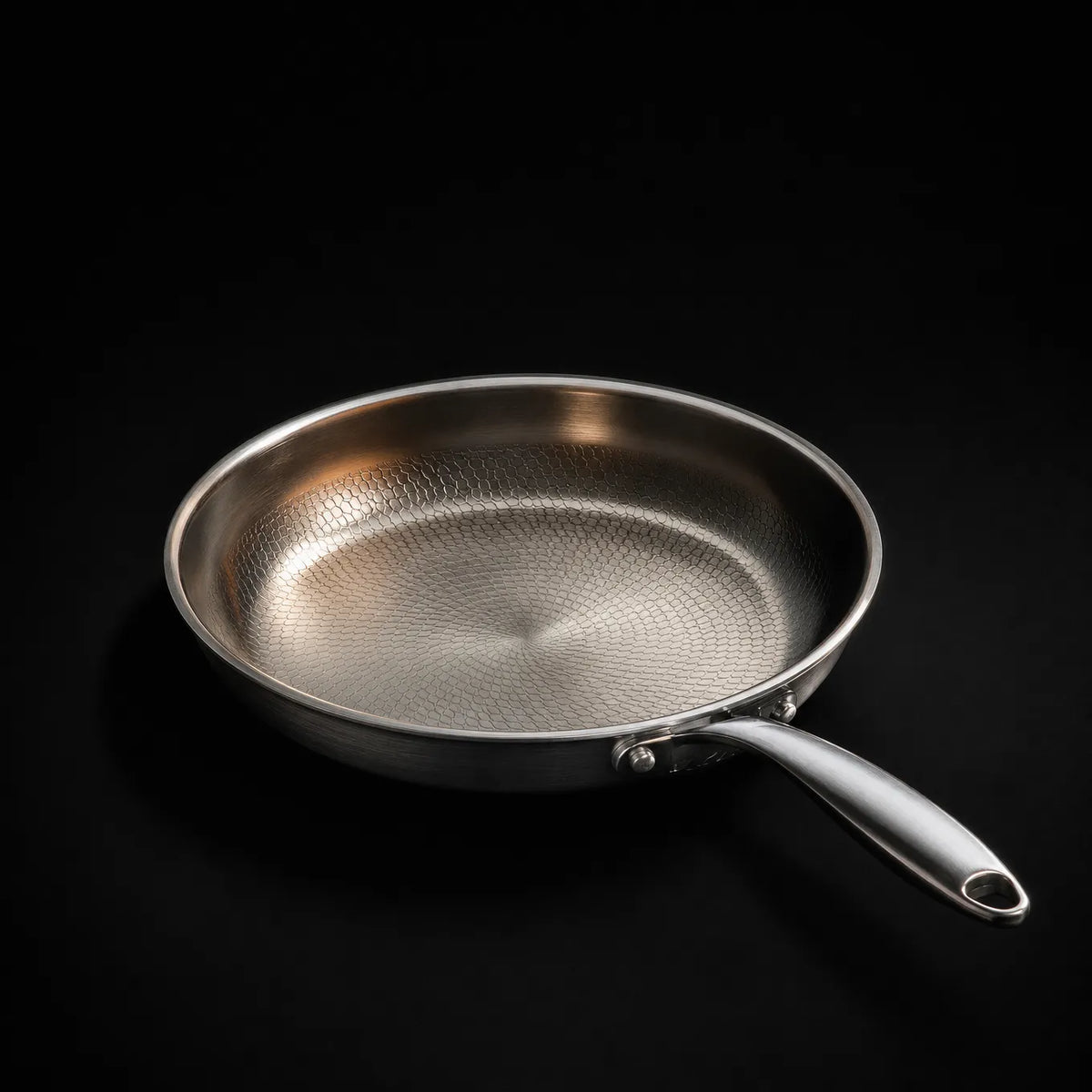 Hand-Hammered Titanium Frying Pan Set