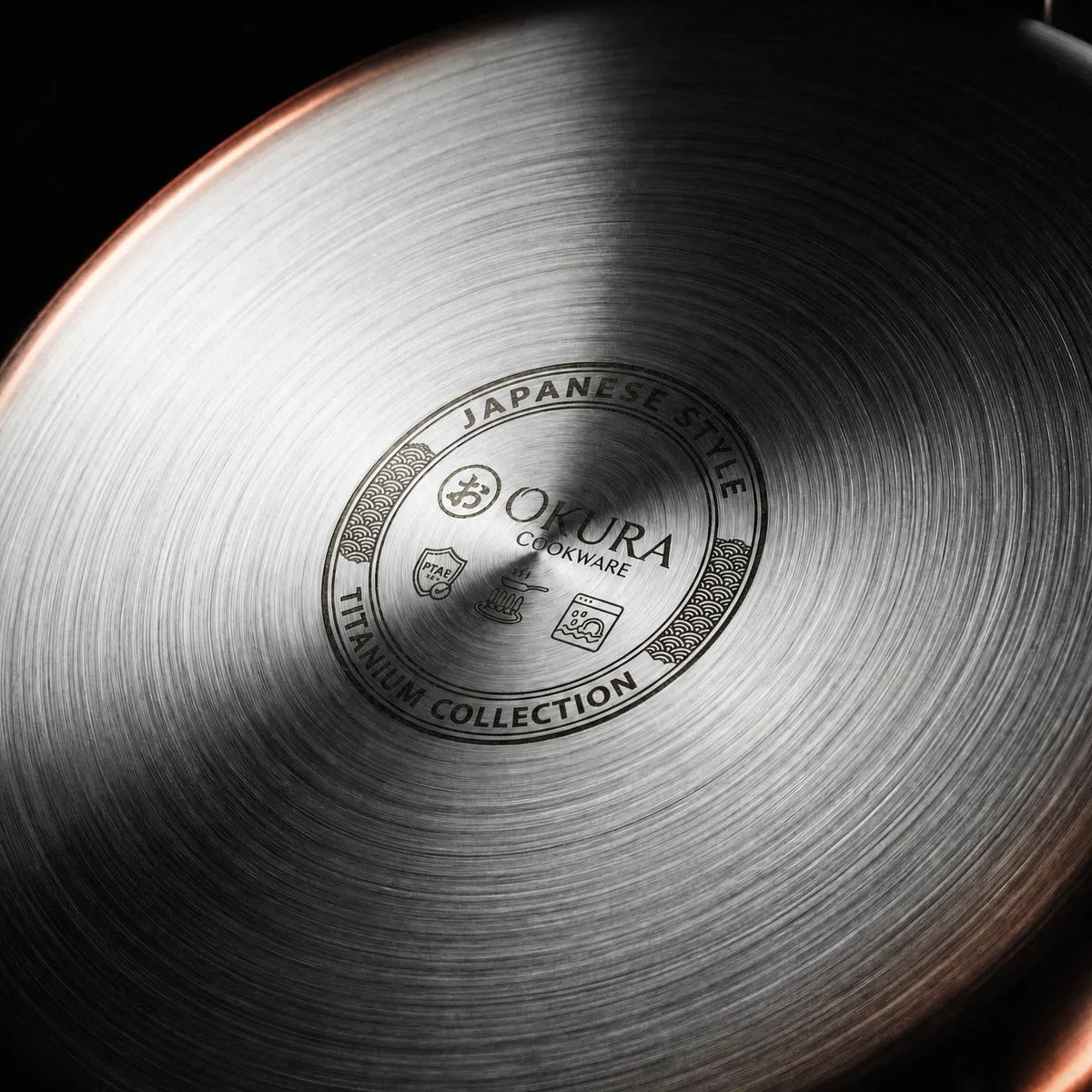 Hand-Hammered Titanium Frying Pan Set with Lids