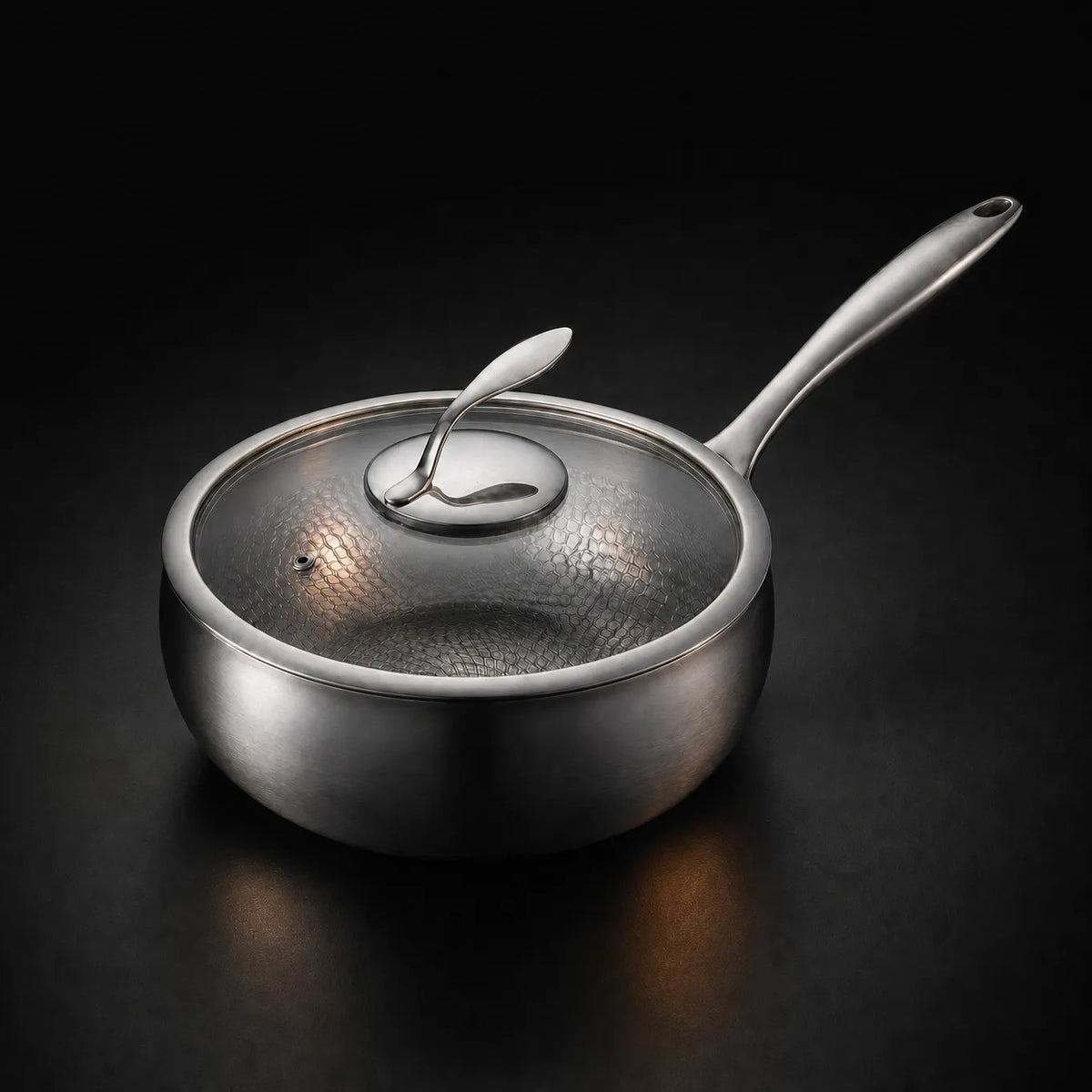 Hand-Hammered Titanium Sauté Pan for Healthy Cooking
