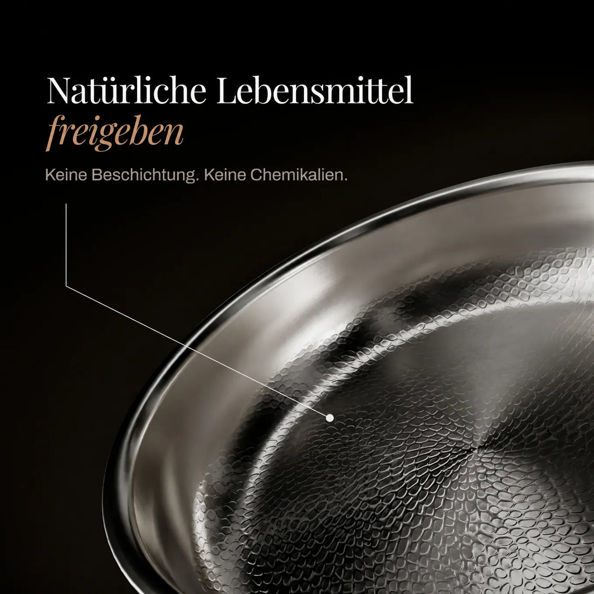 Hand-Hammered Titanium Wok Pan with Flat Bottom