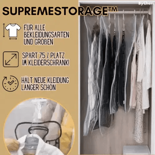 Hanging Vacuum Storage Bags with Wardrobe Hanger