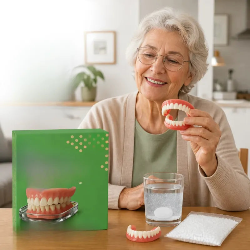 Heat-Moldable Custom Fit Denture Set