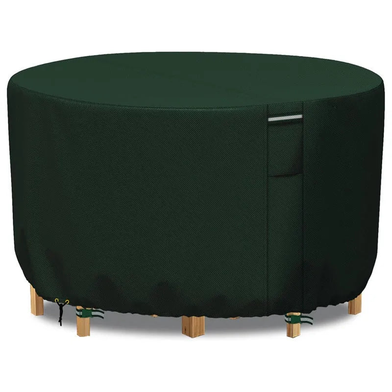 Heavy-Duty Round Patio Furniture Cover with Air Vents