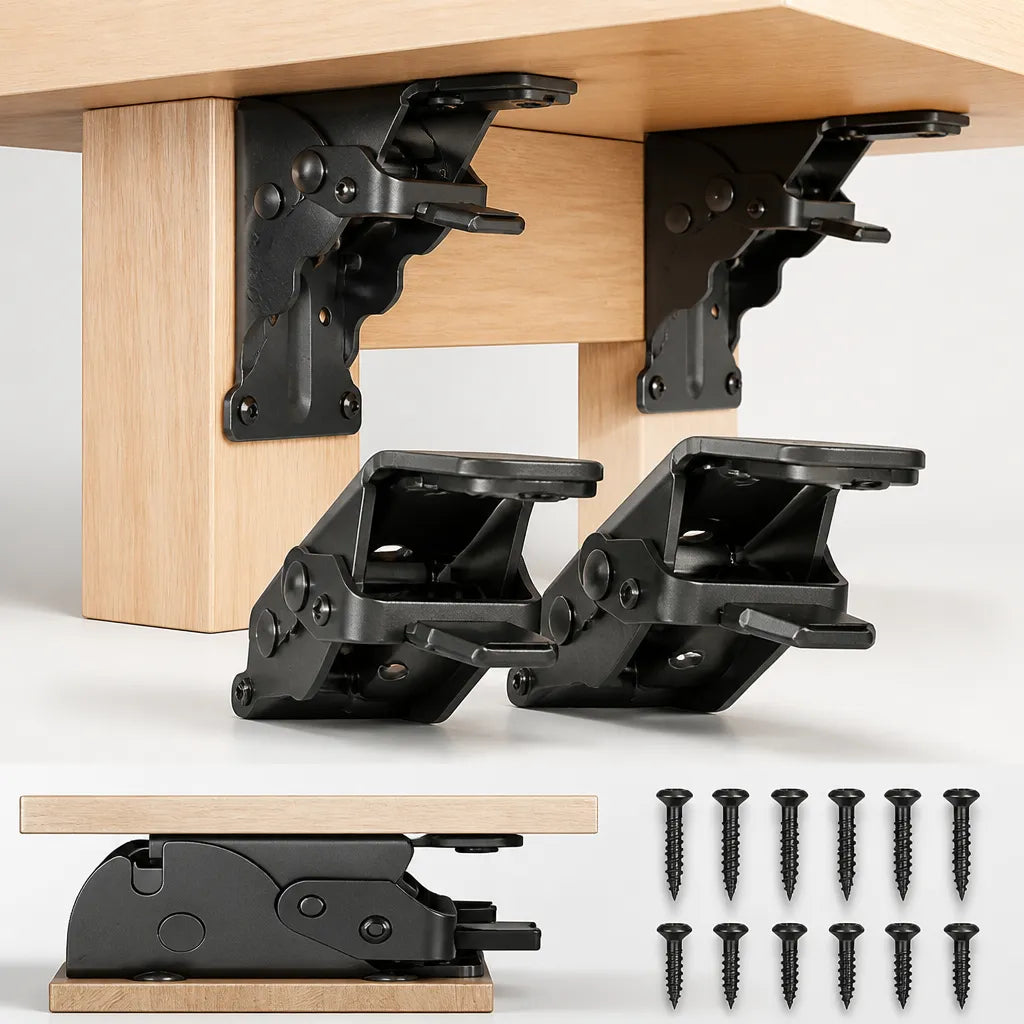 Heavy-Duty Self-Locking Steel Folding Bracket 226.8 kg Capacity