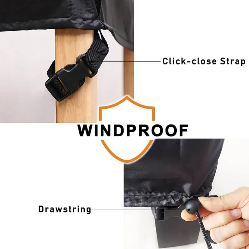 Heavy-Duty Waterproof Patio Furniture Cover with Storage Bag