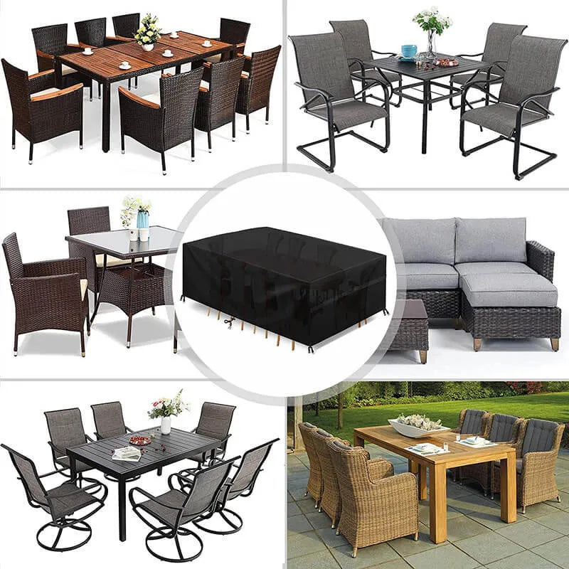 Heavy-Duty Waterproof Patio Furniture Cover with Storage Bag