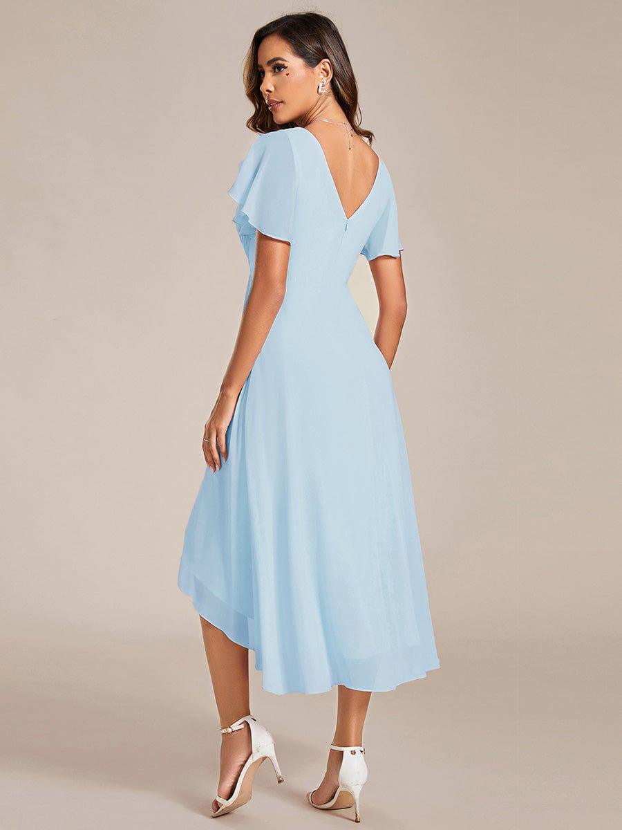 Women's High-Low Chiffon Wedding Guest Dress