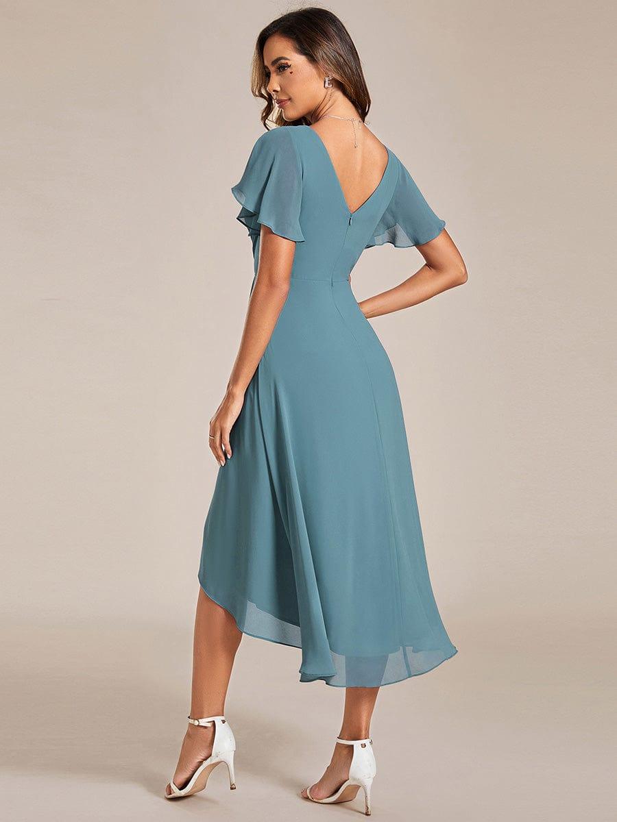 Women's High-Low Chiffon Wedding Guest Dress