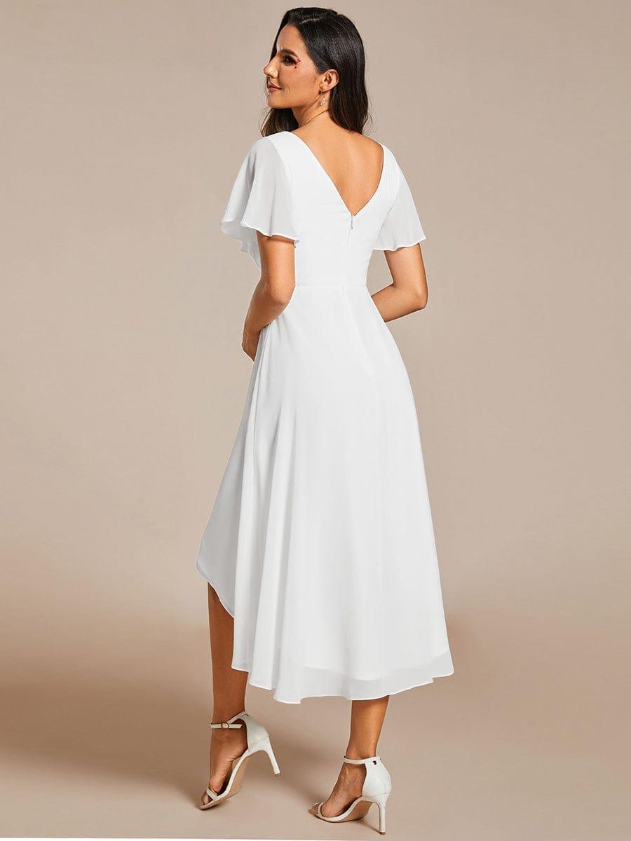 Women's High-Low Chiffon Wedding Guest Dress