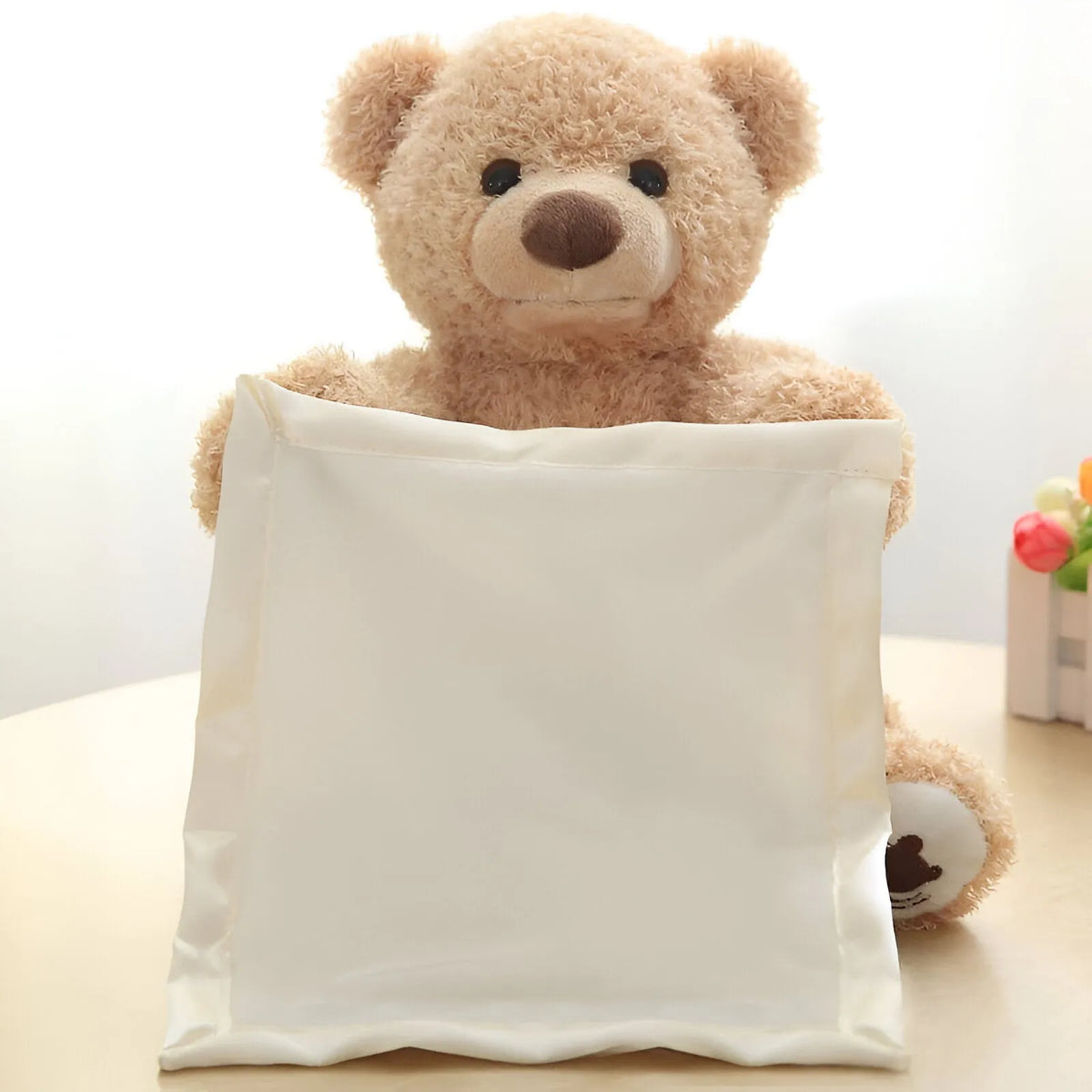 Interactive Plush Teddy Bear with Moving Arms