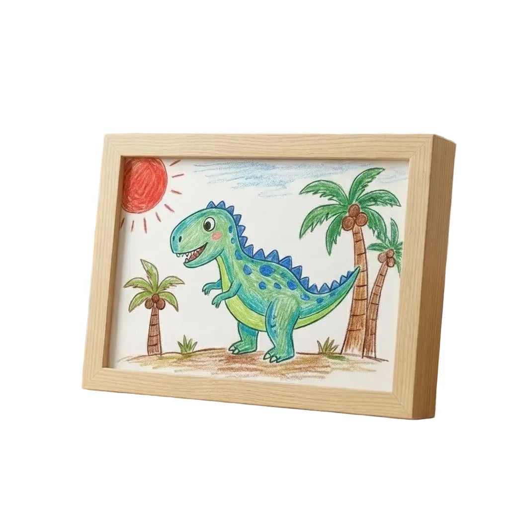 Kids' Artwork Frame with Front-Opening Storage Compartment