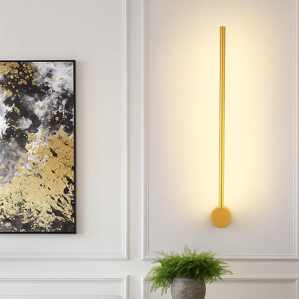 Linear Iron and Acrylic LED Wall Light Fixture