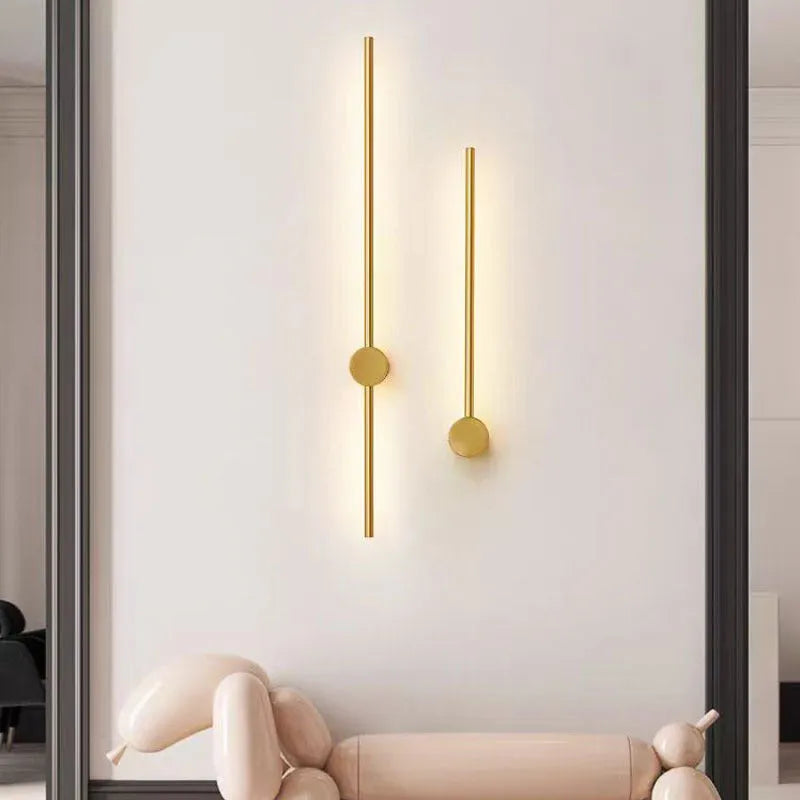 Linear Iron and Acrylic LED Wall Light Fixture
