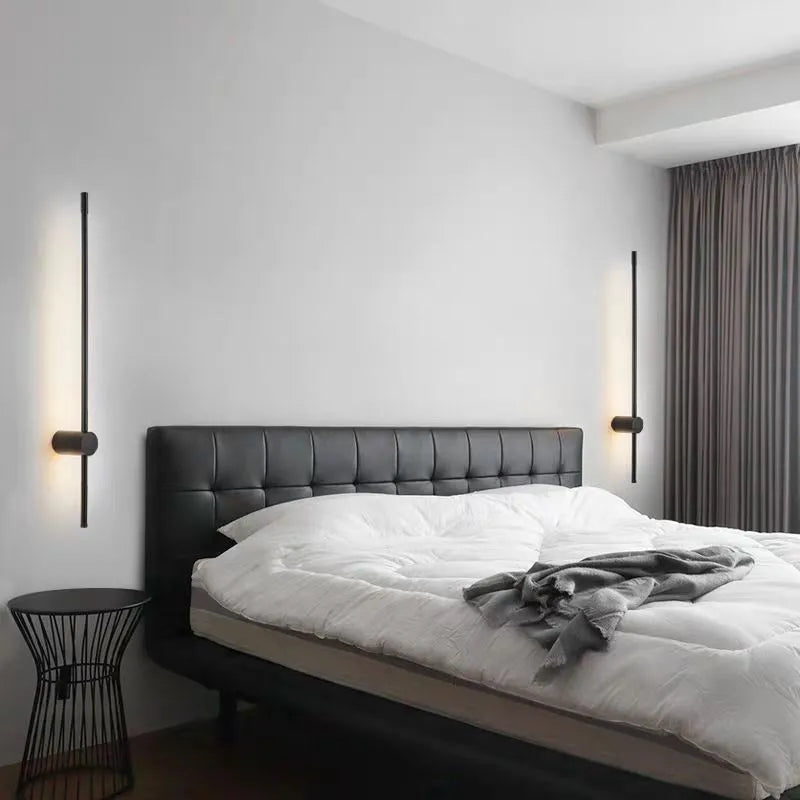 Linear Iron and Acrylic LED Wall Light Fixture