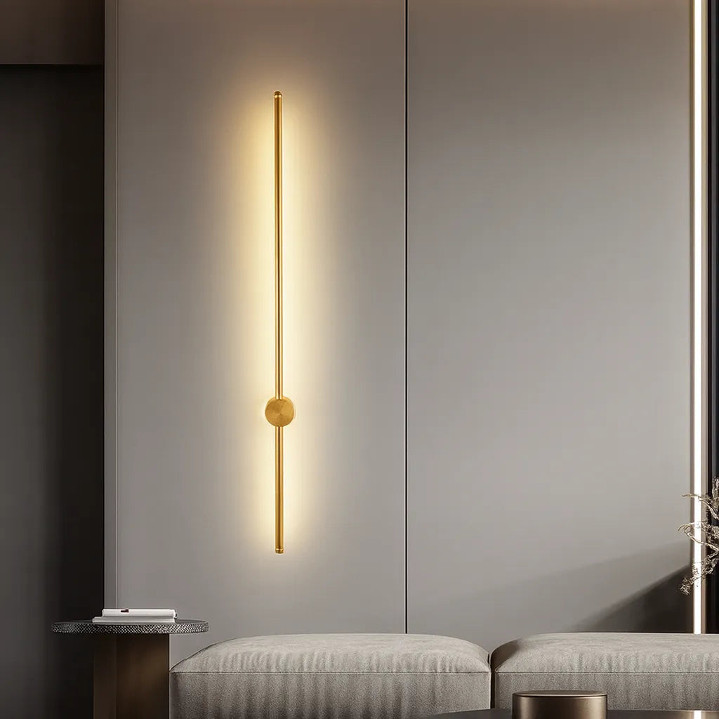 Linear Iron and Acrylic LED Wall Light Fixture