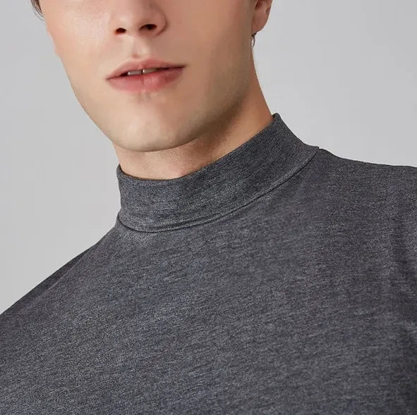 Men's Athletic Stand Collar Short Sleeve T-Shirt