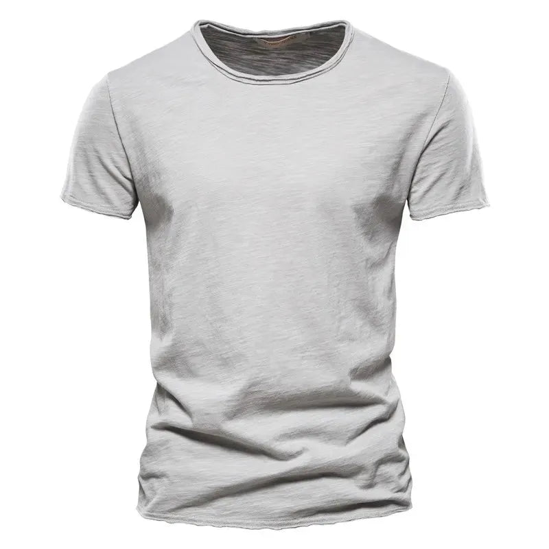 Men's Breathable Crewneck T-Shirt with Wrinkle-Resistant Comfort