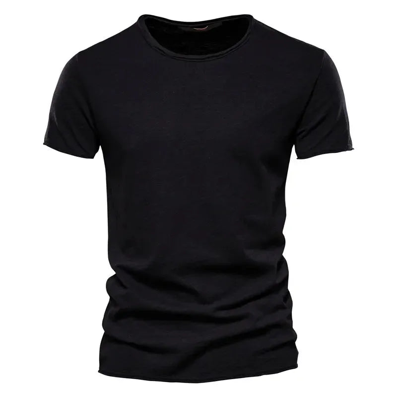 Men's Breathable Crewneck T-Shirt with Wrinkle-Resistant Comfort