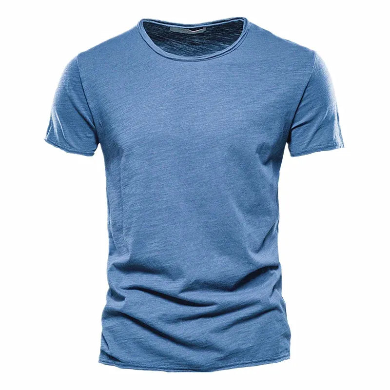 Men's Breathable Crewneck T-Shirt with Wrinkle-Resistant Comfort