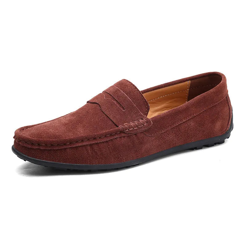 Men's Classic Slip-On Penny Loafers with Cushioned Insole