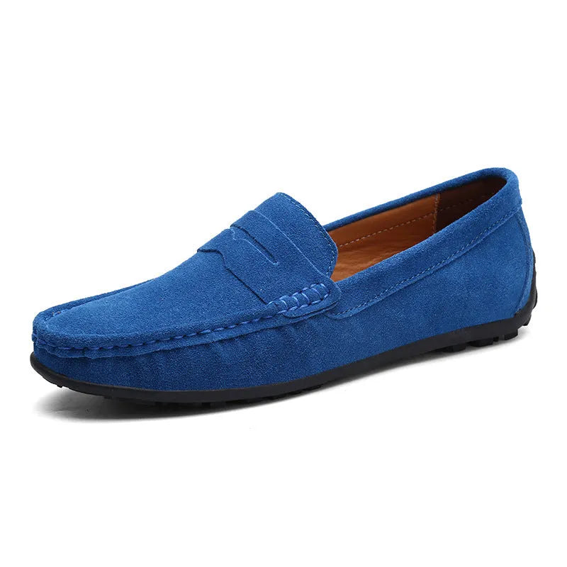 Men's Classic Slip-On Penny Loafers with Cushioned Insole