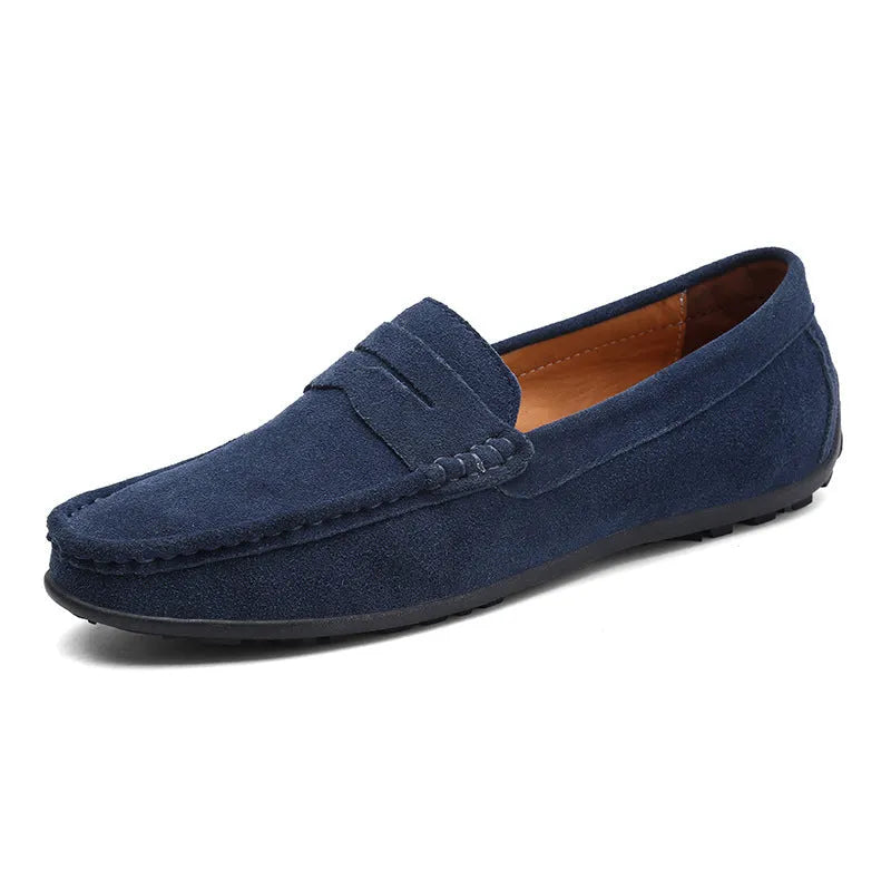 Men's Classic Slip-On Penny Loafers with Cushioned Insole