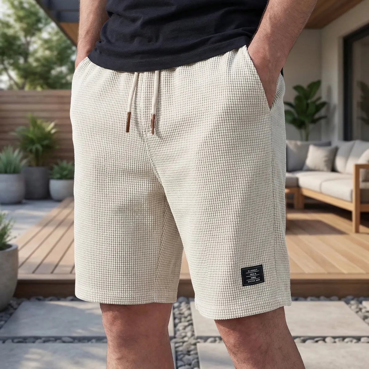 Men's Comfortable Summer Shorts with Elastic Waist