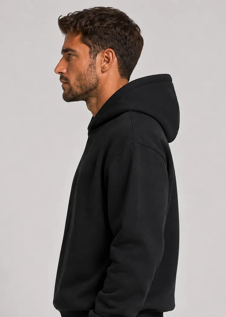 Men's Hoodie and Sweatpants Set with Relaxed Fit
