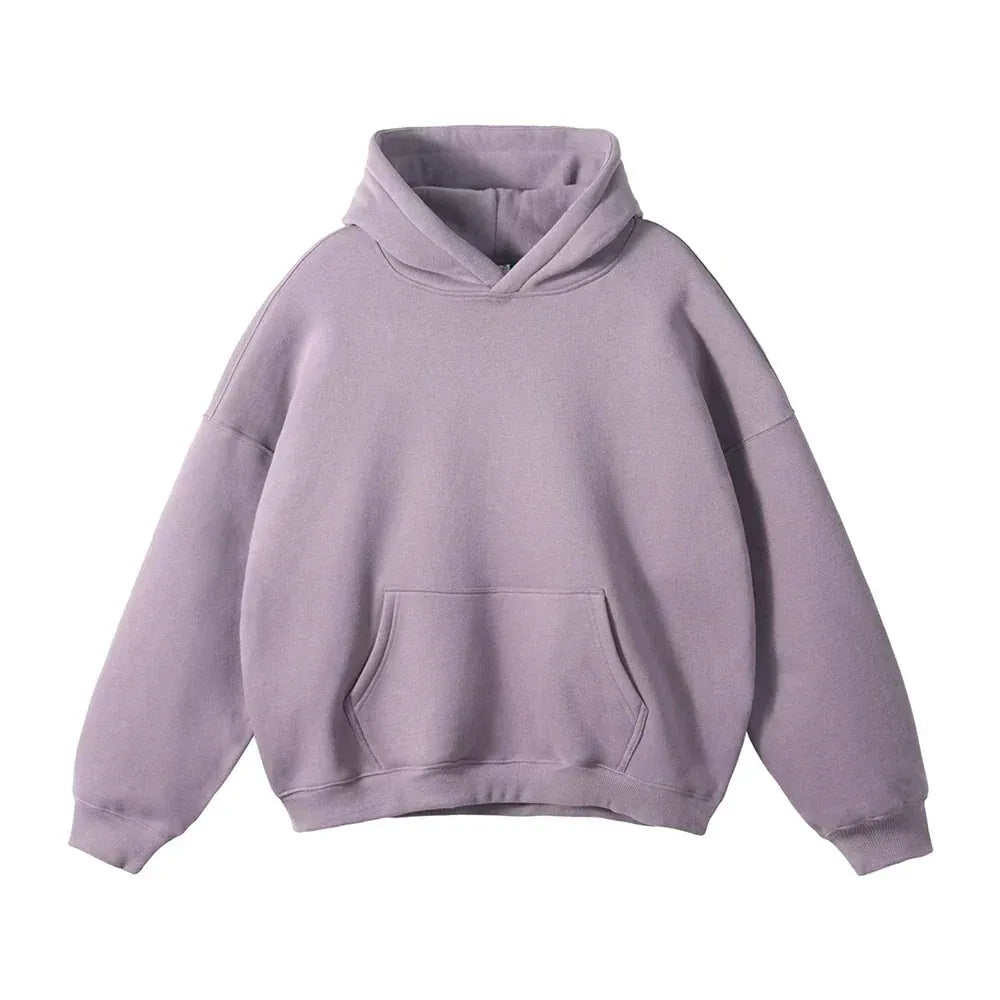Men's Loose Fit Pullover Hoodie with Kangaroo Pocket