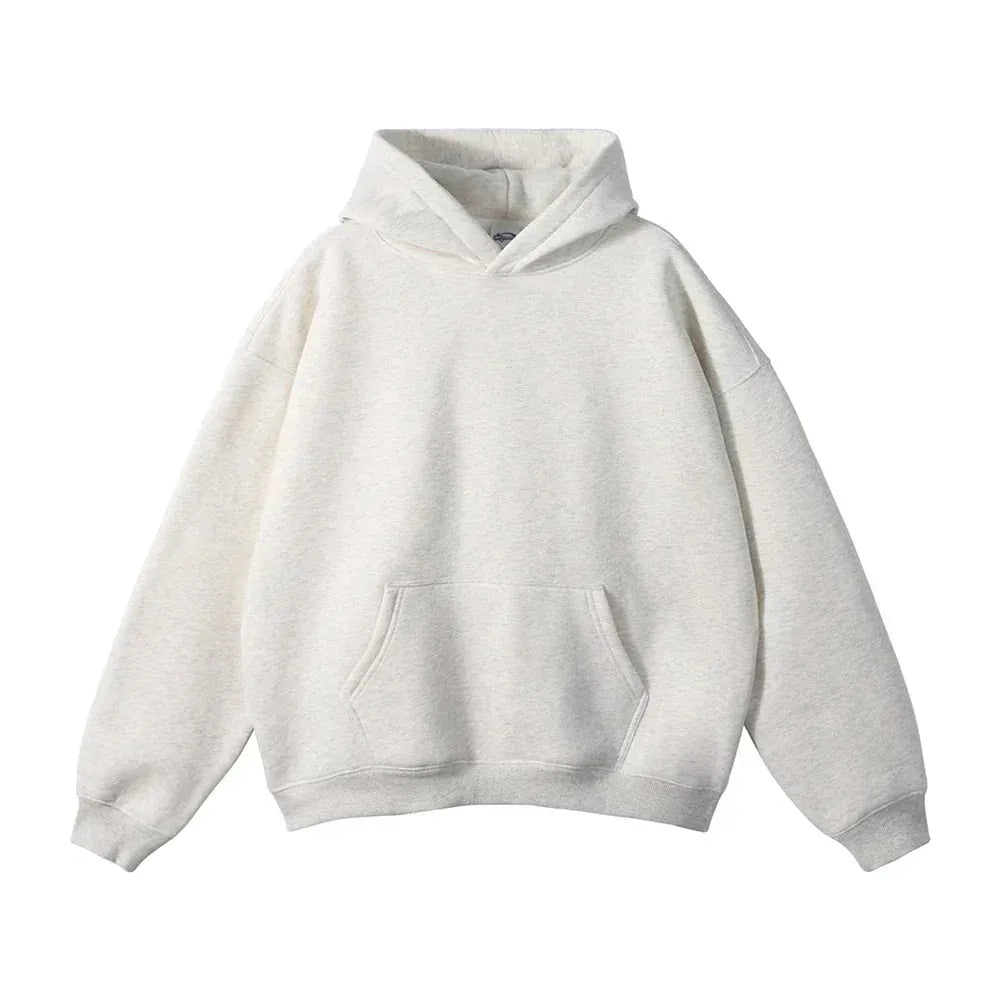 Men's Loose Fit Pullover Hoodie with Kangaroo Pocket