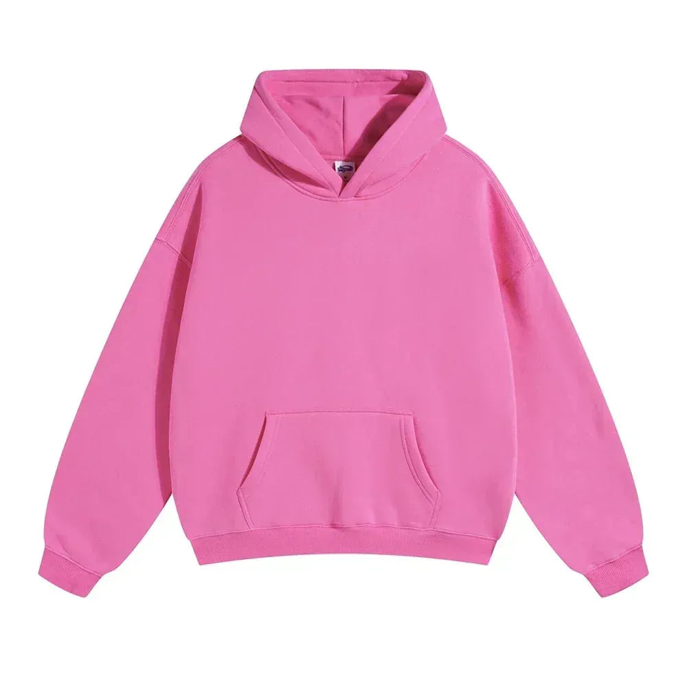 Men's Loose Fit Pullover Hoodie with Kangaroo Pocket