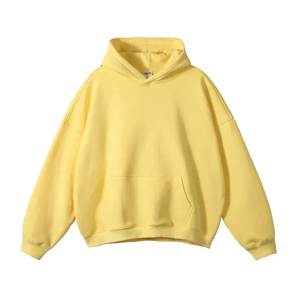 Men's Loose Fit Pullover Hoodie with Kangaroo Pocket