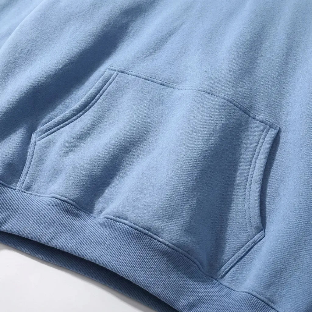 Men's Loose Fit Pullover Hoodie with Kangaroo Pocket