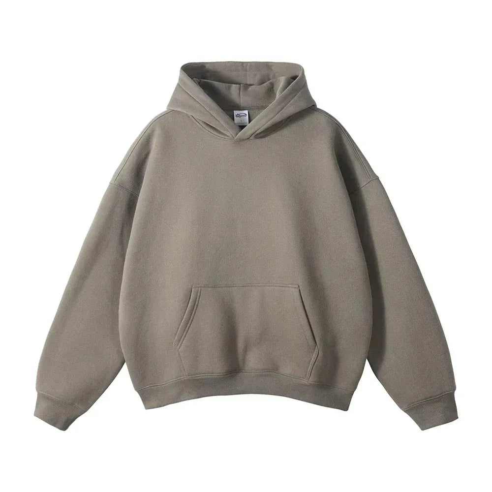Men's Loose Fit Pullover Hoodie with Kangaroo Pocket