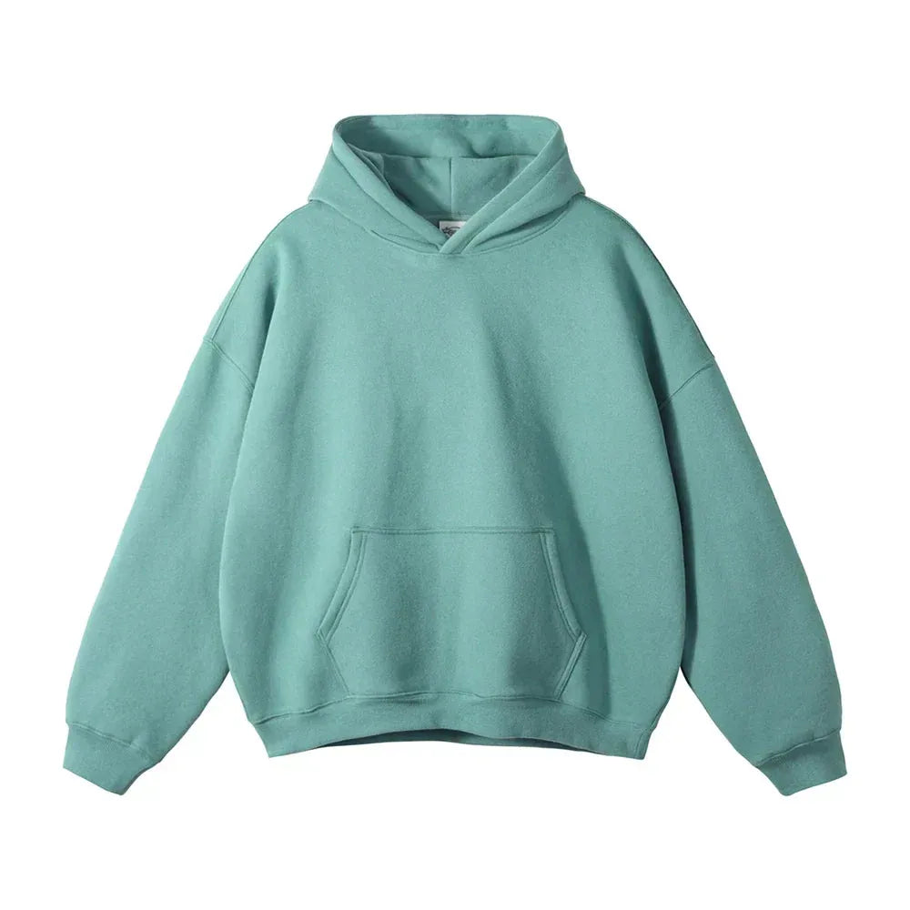 Men's Loose Fit Pullover Hoodie with Kangaroo Pocket