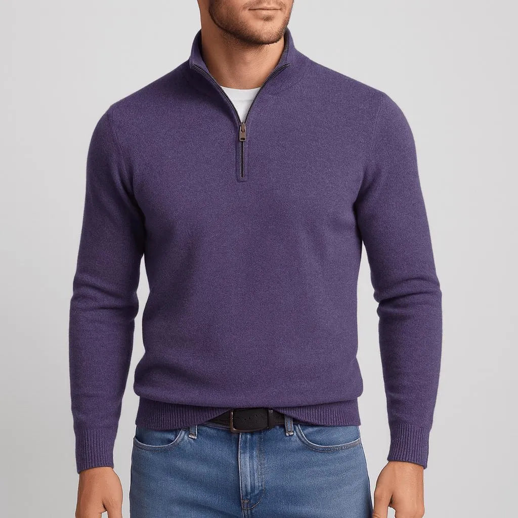 Men's Merino Wool V-Neck Sweater